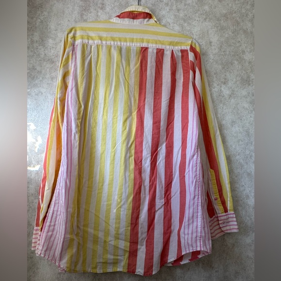 Vintage Pink By Victoria’s Secret Striped Top M - Picture 2 of 4